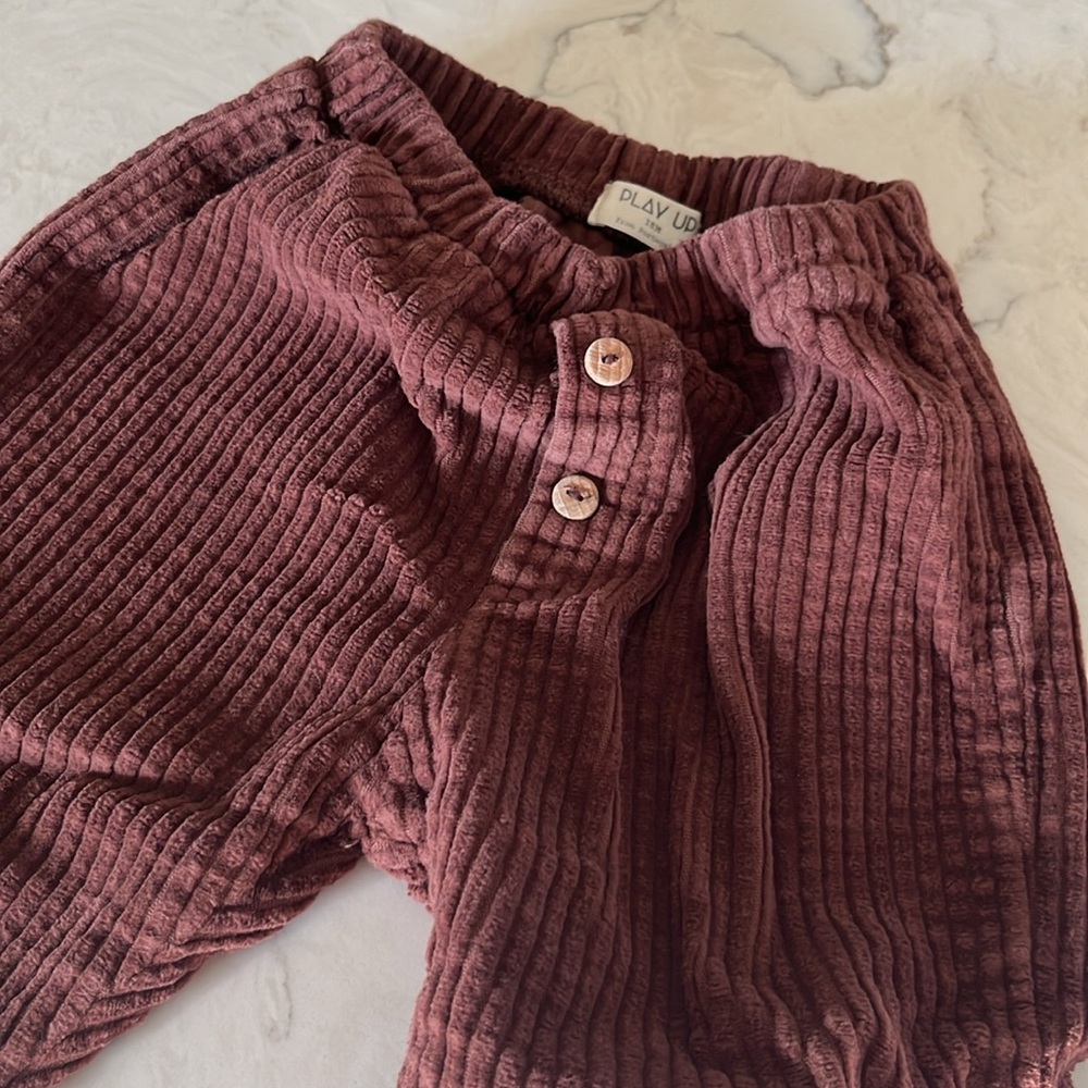 Play Up Corduroy Brown Pants - Size 18M